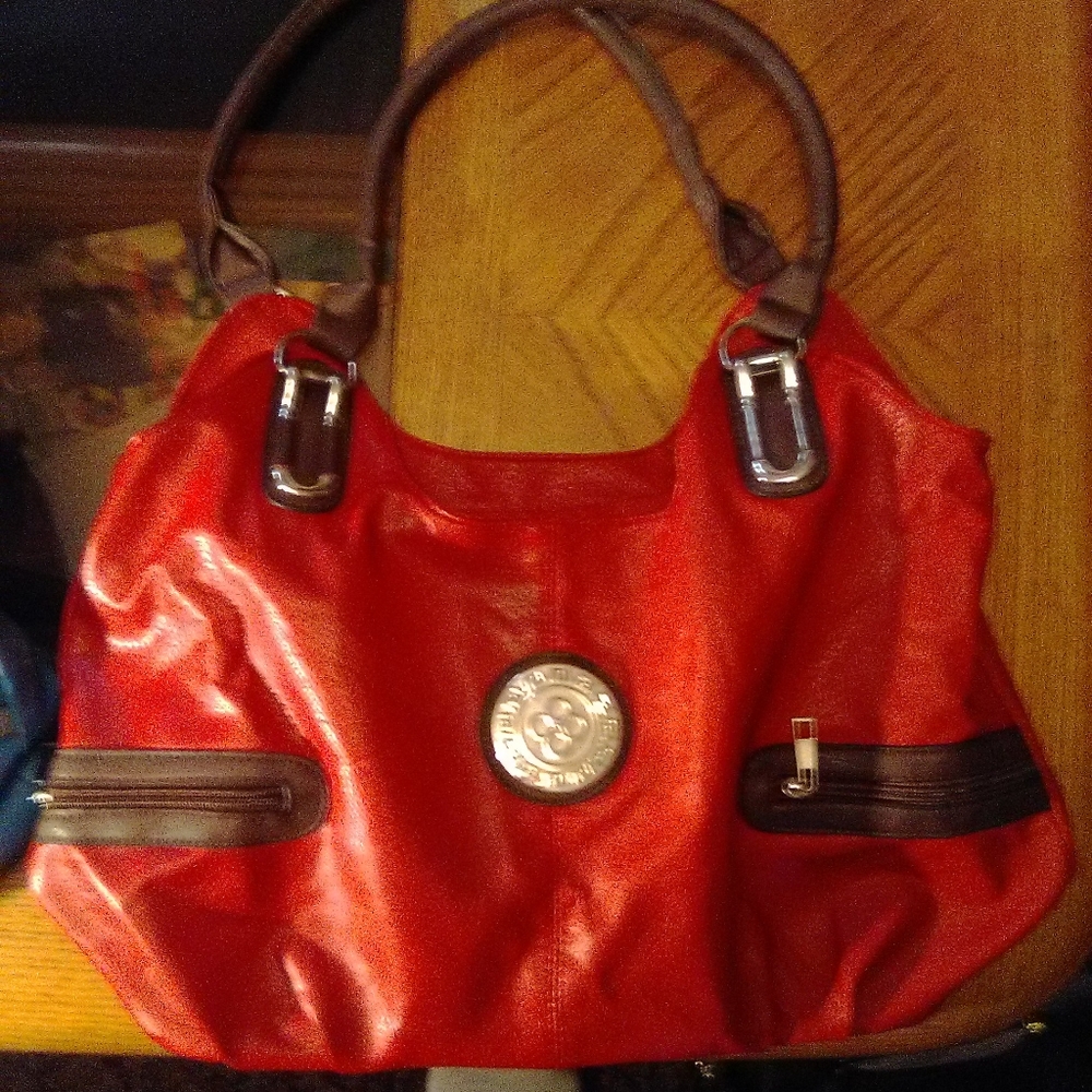 Red woman's purse